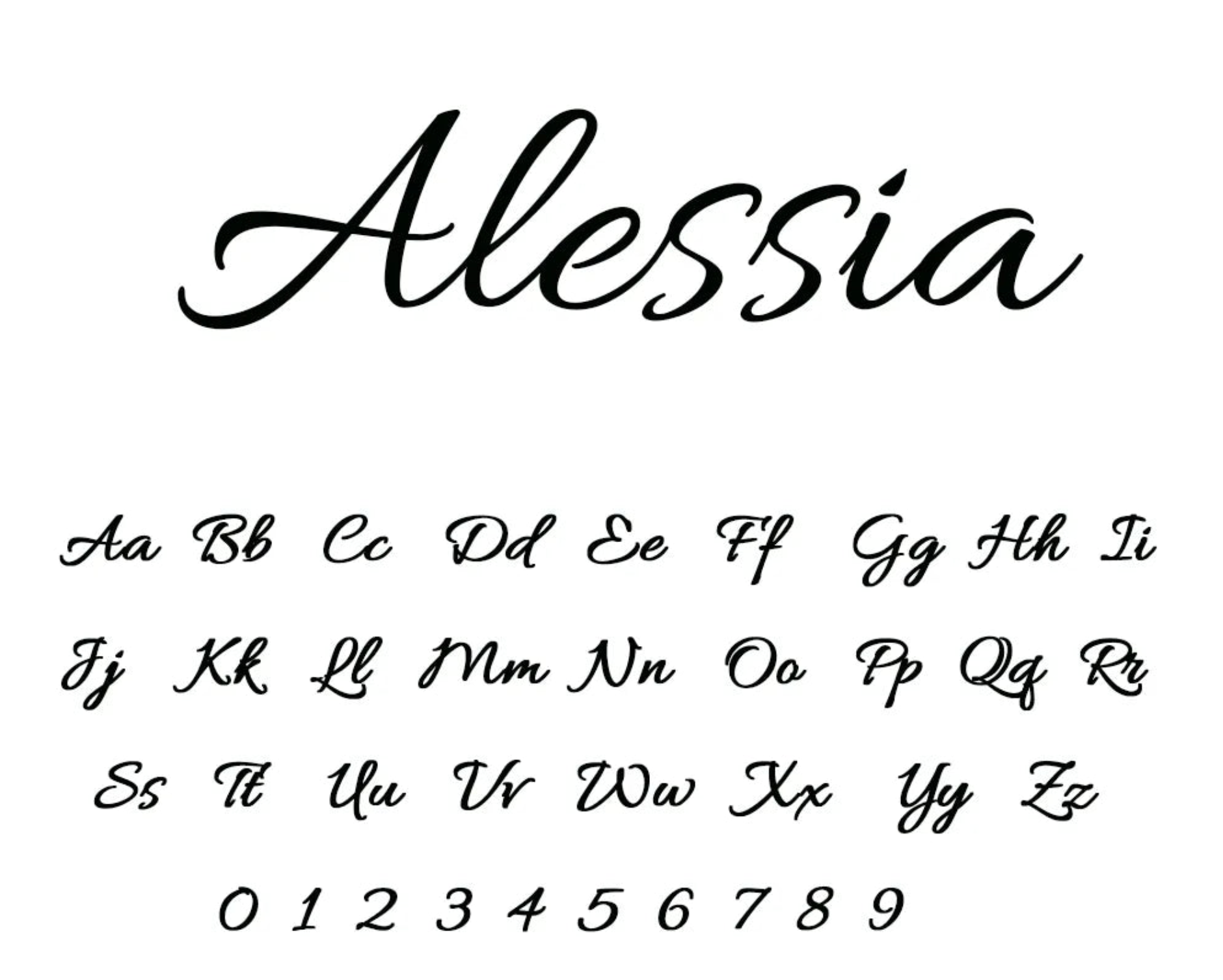 Signature Script Necklace